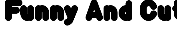 Funny And Cute font preview